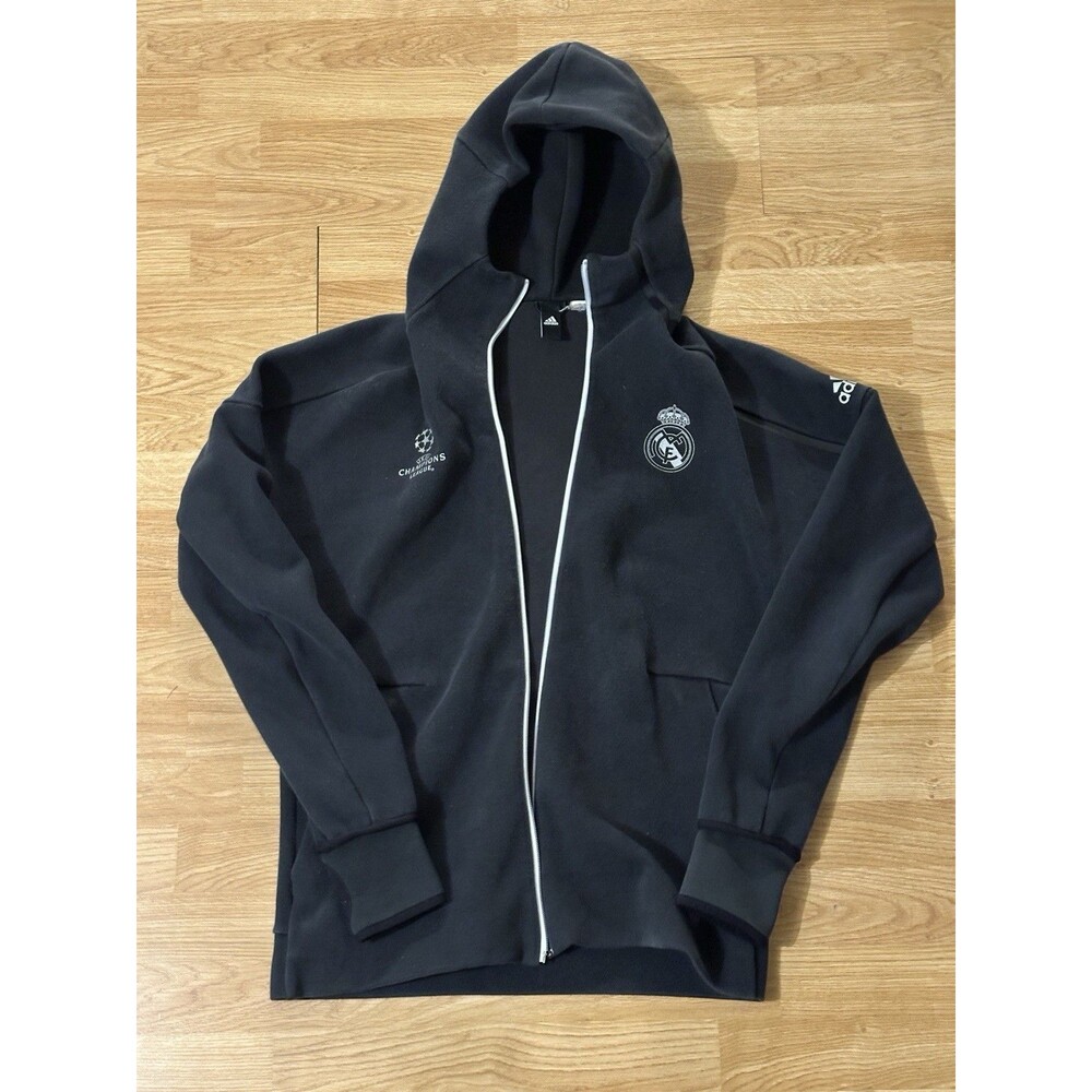 Adidas Black Madrid 2016 UCL Champions League Jacket Size Medium